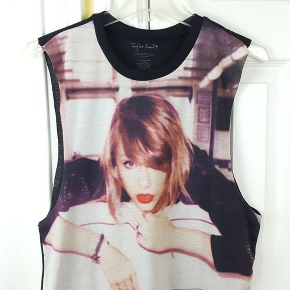 Taylor Swift Graphic 2014 Black Tank Top Small - Picture 3 of 7